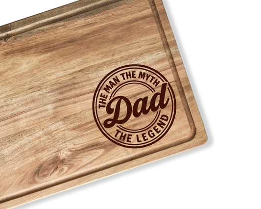 Engraved Board - Dad the Man the Myth, the Legend